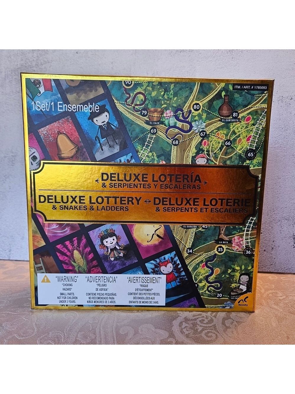 NEW SEALED Deluxe Lotería & Snakes and Ladders Game Set